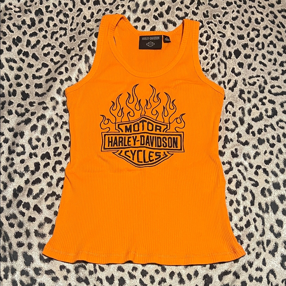 Harley-Davidson Women's Fiery Orange Tank Top